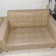 sofa cream 2+1+1 kondisi bekas