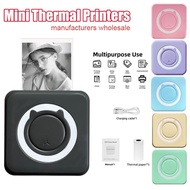 Mini Pocket Printer Sticker Label Printer Inkless Bluetooth Wireless Thermal Printer Note Photo Printing Portable Printer Office