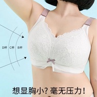 Taiwan Low Price [34--46] B-J Cup Large Underwear G Size Big Breasts Small Thin Style No Steel Ring 