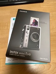 「100%全新港行一年原保」Fujifilm 富士 Instax mini Evo 兩用即影即有相機 (黑色) 香港行貨
