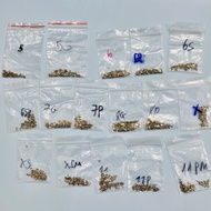 Full set of internal mounting screws from 5G/5S/6G/6S/6P/6SP/7G/7P/8G/8P/X/XS/XSM/11/11P/11PM