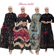 GAMIS BATIK SERUT BUSUI FRENLY BATIK PEKALONGAN TERBARU GAUN PESTA MASA KINI