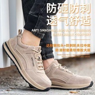Men Safety Shoes Steel Toe Boots Anti Slip Anti Smash Anti Puncture Work Boots B3N0