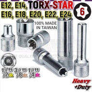 E12 E14 E16 E18 E20 E22 E24 TORX STAR E LONG DEEP BOX SOCKET WRENCH 4 5 6 7 8 10 11 AIR IMPACT - SER