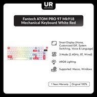 Fantech Atom Pro 97 MK918 Mechanical Keyboard White Red