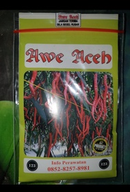 Benih cabe Awe Aceh - Cabe keriting merah awe aceh - Bibit Cabe awe aceh