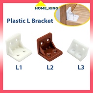 Home King Thickened Plastic L Bracket Angle Bracket L Shape Shelf Bracket [Sesiku L Bracket]