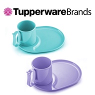 Tupperware Tea 4 Two Set Plate(1) &amp; Mug(1) Blue/Purple/ Cawan/ Dulang