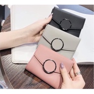 Fashionable round women's wallet, easy to use, compact