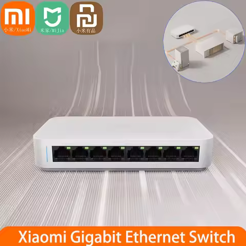Xiaomi Mijia RJ45 VLAN Lan Hub Switch 1000Mbps Mini Network Switches Ethernet Splitter Router 8 Port