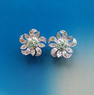 Vintage Jewelry  SARAH COV Mountain Flower 夾式耳環