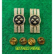 Monogram 3D Police Civil Servant Collar - 3D Grade Police Civil Servant Collar Pin