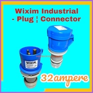 ◊ ⚽︎ ☂ Wixim Industrial Plug -Connector 32A, BIR REGISTERED ®
