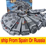 Lepin 05007 Force Awakens Millennium Falcon Building Blocks Compatible Star Set Wars 75105 Kids Ship