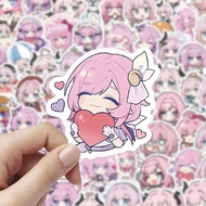 60Pcs/Set Game Honkai Impact 3rd Stickers Elysia Herrscher Of Human: Ego Anime Cartoon Kids Toys Dec
