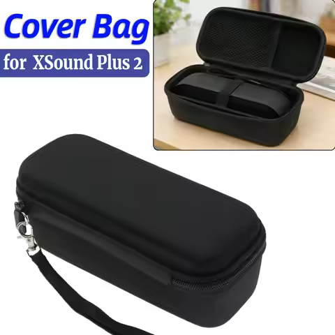 Speaker Travel Box Case Cover for TRIBIT XSound Plus 2 EVA Storage Bag with Mesh Pocket Outdoor Carr