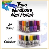 ∆ ♂ ✼ YOKO Nail Polish Set 24pcs 8ml