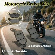FA464 Front Disc Brake Pads for Yamaha YBR125/N-MAX125/R15/T135/XC125 - Semi-Metallic Quiet & Wear-R