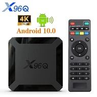X96Q 2GB 16GB Android 10.0 TV Box Allwinner H313 Quad Core 4K 2.4G Wifi Google Player Youtube X96 1GB 8GB Set Top Box TV Receivers