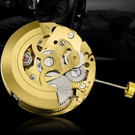 Gold Skeleton 2004 Movement Ordinary Pendulum Adjustment Radiation Pattern Fully Automatic Watch Mov