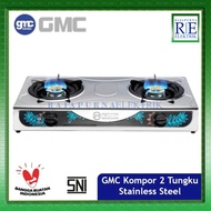 GMC Kompor Gas 2 Tungku Stainless Steel 212 SNI