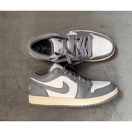 Ready stock Jordan 1 AJ1 stealt and white low retro basketball shoes men and women shoes sneakers