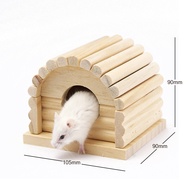 บ้านหลบแฮมสเตอร์ บ้านไม้หลบ ของเล่นหนูแฮมเตอร์ บ้านแฮมสเตอร์ Hamster House ที่นอนหนู บ้านหนูแฮมเตอร์ ของตกแต่งกรง หนูแฮมเตอร์ ที่มุด ทนทาน