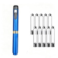Reusable Pen Injector with 10Pcs 3Ml Cartridges Set Portable Insulin Injection Pens Peptide Pen Dose