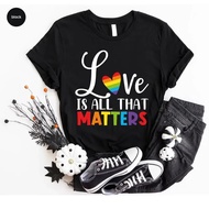 Love T-Shirt Rainbow Human Rights Pride Mercy Flag LGBTQ