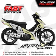 Decal Stiker Supra x 125 FI New Fullbody Ohlins Racing Decal Stiker Supra x Fullbody Dekal Variasi A