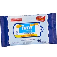 Pureen INCO Adult Wipes 10's