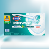 高樂氏 - CLOROX 可拋式馬桶清潔刷套裝 配有36個刷頭連手柄 (平行進口貨)