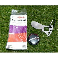 Edc Eat tools multifunction/ Multifunctional spoon set + bottle opener.