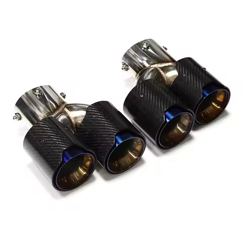 1PCS Car Stainless Steel Quad Exhaust Tip Muffler Tip Exhaust Pipe for b* G20G21G22G23G42 M240i M340