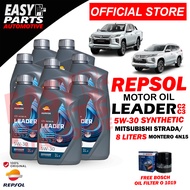 Repsol Leader C2C3 5W-30 Montero/Strada 4N15 8L with Free Bosch Oil FIlter