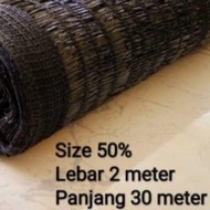 (50%)2MX30M Thailand Netting/Sun Shade Netting/Garden Netting /Uv Protective(Jaring Hitam)