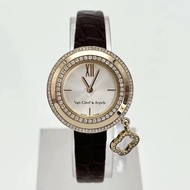 Van cleef charms 系列 18k玫瑰金原镶钻錶 VCARO29800