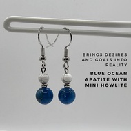 [SG SELLER] Crystal Earrings - Blue Apatite
