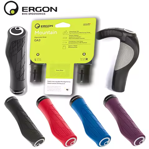 Ergon GA3 L Size Ergonomic All-Mountain Bike Grips Comfort & Wrist Support for MTB Non-Slip Mountain