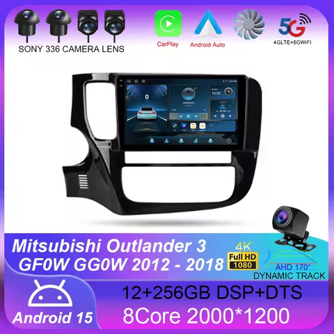 For Mitsubishi Outlander 3 GF0W GG0W 2012 - 2018 Left hand drive Car Radio Navigation Multimedia Vid