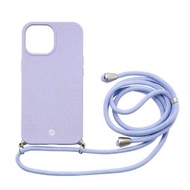 MOMAX - iPhone 13 Pro 6.1" Crossbody TPU 可解降環保物料 掛繩保護殼 紫色 手機殼 Apple Phone Case MLAP21