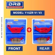 Y15 Y15ZR Y15ZR V1 V2 BRAKE PAD DRB H2-SERIES FRONT & REAR ( 1SET ) YB3L YB5L YTZ5S YTZ5 YTZ6V RCB N
