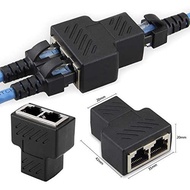 RJ45 Splitter Adapter, RJ45 Female 1 to 2 Port Female Socket Adapter (1 Adapter)