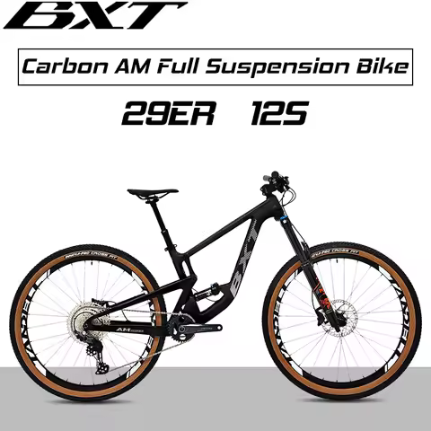 BXT AM T800 Full Suspension Bike Carbon Fiber Mountain Bike 29in Bycicle fit Fork Travel 160mm Boost
