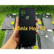 CASE INFINIX HOT 10 HOT 10S SOFTCASE PRO CAMERA FULL BLACK DOVE ORIGINAL