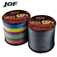JOF X12 300M 12 Strands Braided Fishing Line PE Line 100% PE Abrasion Resistant Fishing Line Braided