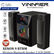 VINNFIER XENON 9 BTRM WIRELESS BLUETOOTH SPEAKER 2.1 200W WITH KARAOKE/ FM RADIO/ SD CARD/ RGB LIGHT