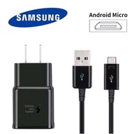 สายชาร์จ samsung + หัวชาร์จ สาย Micro  รองรับชาร์ตเร็ว  Adaptive Fast Charging Adapter+ Micro  Cable สีดำ