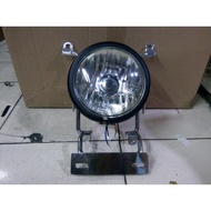 lampu pesek universal lampu bulat lampu cb100 / headlamp pesek bulat