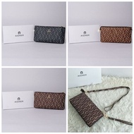 Dompet Panjang Wanita Resleting AIGNER FREE Box Dompet Panjang AIGNER